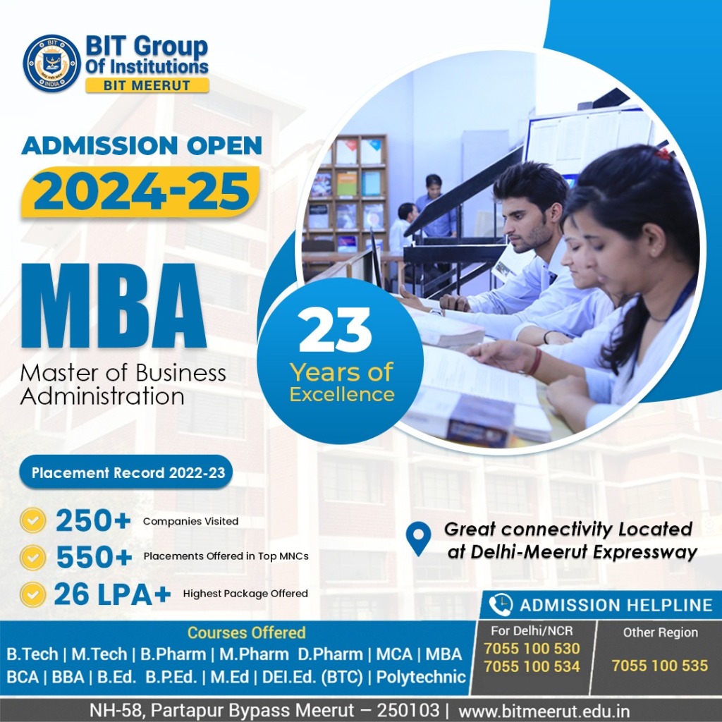 Why Select The Best Management College in Meerut for Taking Admission in MBA